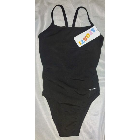 NWT Sporti HydroLast Micro Back One Piece Swimsuit Size 24 0 XXS Competitive - Picture 1 of 7